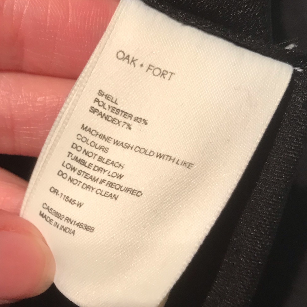 NWT Oak + Fort A-Line Midi Tube Dress in Black Size XS - Picture 12 of 12